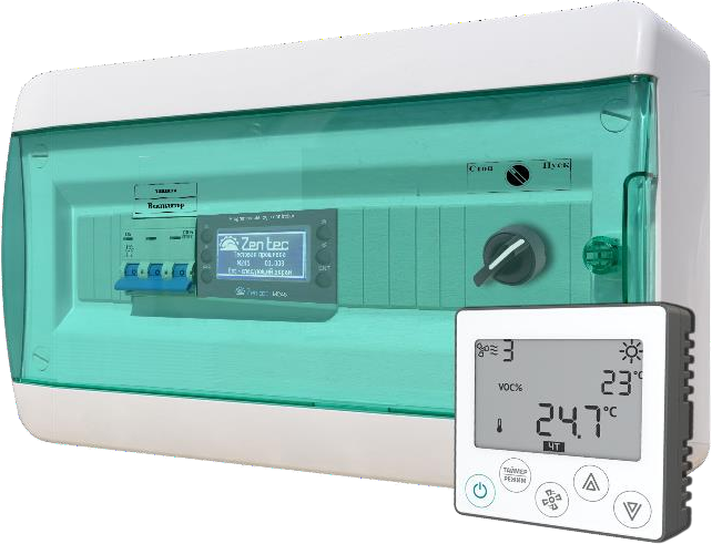 Шкаф автоматики на базе контроллеров Zentec FLS/Z-1V-1A-E