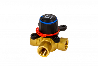 Клапан регулирующий поворотный трехходовой Ридан HRB-3R, DN20, Kvs 4,0