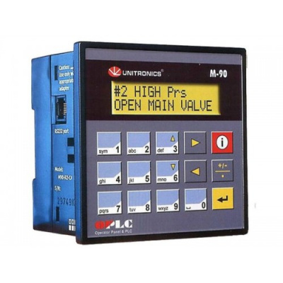M91-2-T38 Контроллер M91: 24 VDC, 22DI (из них 2 HS), 16TO (из них 2 PWM/HSO) Unitronics