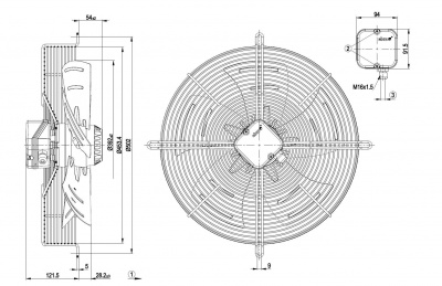 Вентилятор осевой ebmpapst S4E400AQ1258