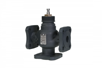 Клапан регулирующий, трехходовой, седельный, фланцевый Ридан VF-3R DN 15, Kvs 0,63